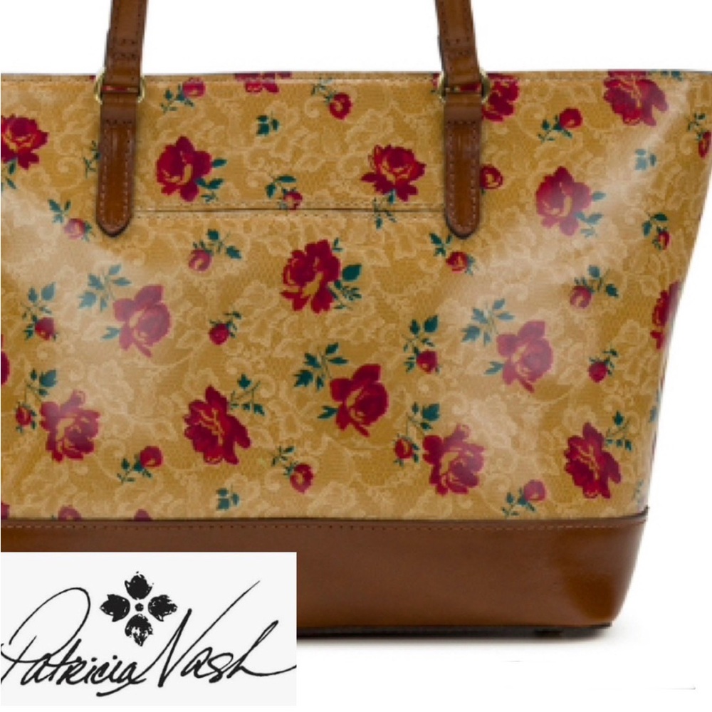 Patricia Nash, VIOLETTI, Extra Large, TOTE, Western Lace Print. RARE! NWT!